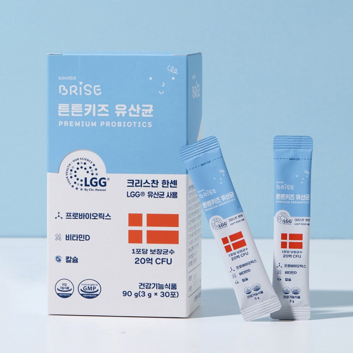 [킨더브리제] 튼튼키즈 유산균 3g(30포/120포 택1) 30포