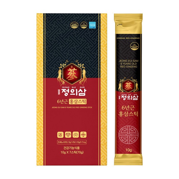 [정의삼] 6년근 홍삼스틱 10g 28포