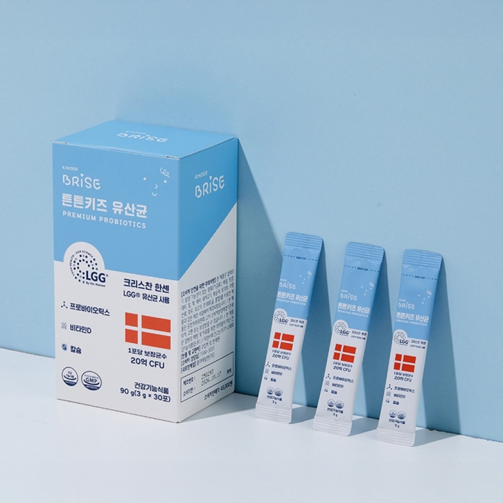 [킨더브리제] 튼튼키즈 유산균 3g(30포/120포 택1) 30포