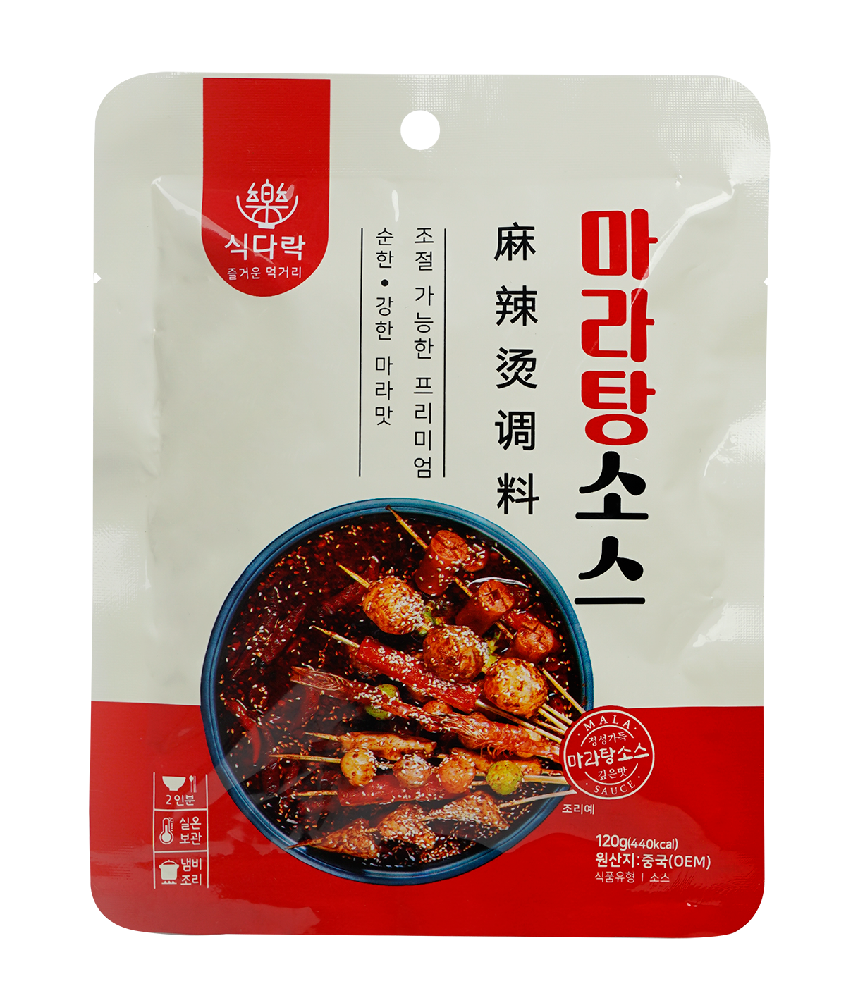 [식다락] 마라탕소스 120g(2인분) x 3팩세트