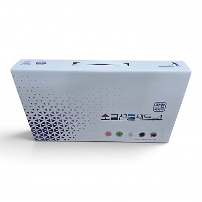 자연바라기 소금세트 2호 (핑크솔트150g x 1개, 함초소금150g x 1개, 마늘소금150g x 1개, 후추소금150g x 1개, 땡초소금150g x 1개) 선물세트